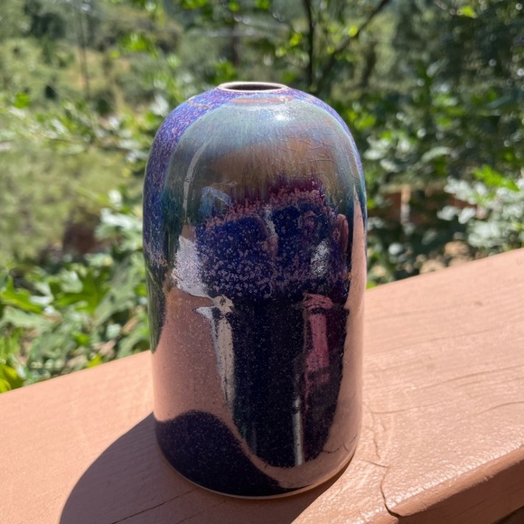 Orcas Island Pottery Purple Vase ‘97 - Picture 1 of 7